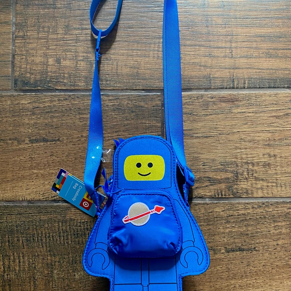 Lego Blue and Yellow Crossbody Bag with Space Design